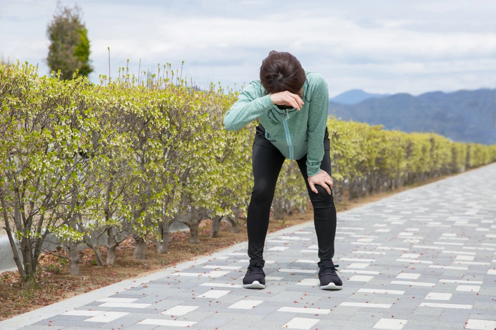 運動不足の女性